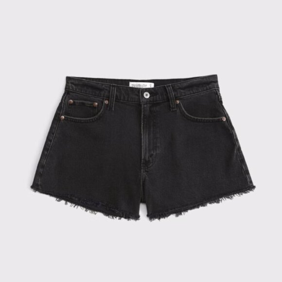Abercrombie & Fitch Curve Love High Rise 90s Cutoff Short - Picture 9 of 9